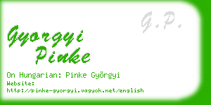 gyorgyi pinke business card